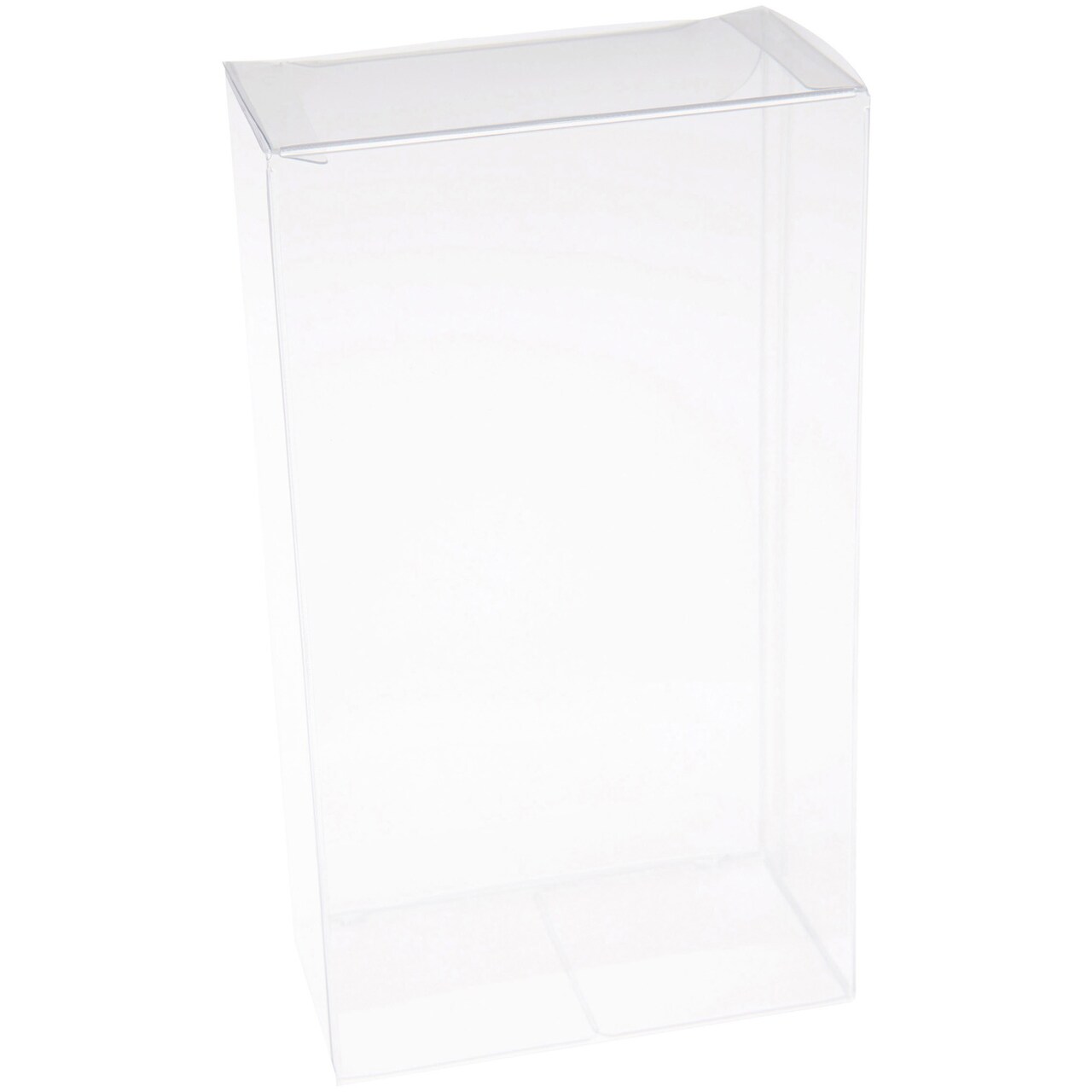 Plymor Clear Folding Action Figure Storage / Display Protector Box, 3.5" W x 2" D x 6.25" H, fits 5" - 5.75" Dolls or Figures